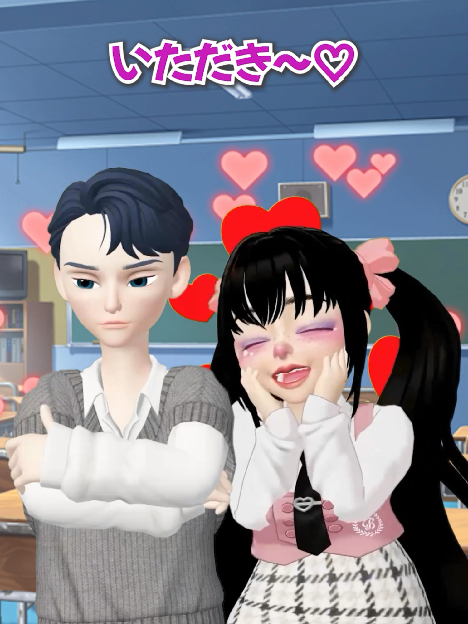 やさしい子がイジワルに…⁉️🎭#ゼペット #zepeto #ユメノハナ学園 #アイリ