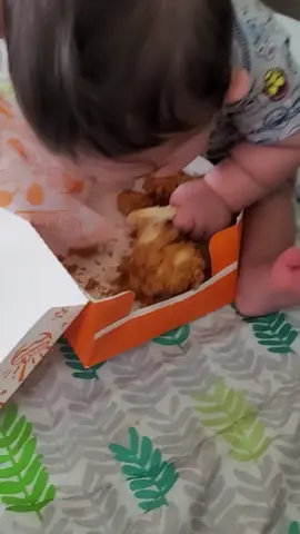 Baby’s adorable reaction to delicious food #baby #babylove #happy #Love #funnymoments #funnyvideos #funnybaby #smileybaby #fyp 
