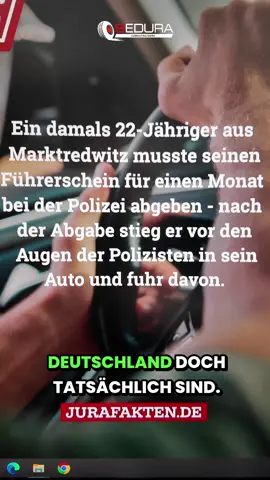 Führerschein abgegeben – Polizei schaut zu – er fährt einfach los