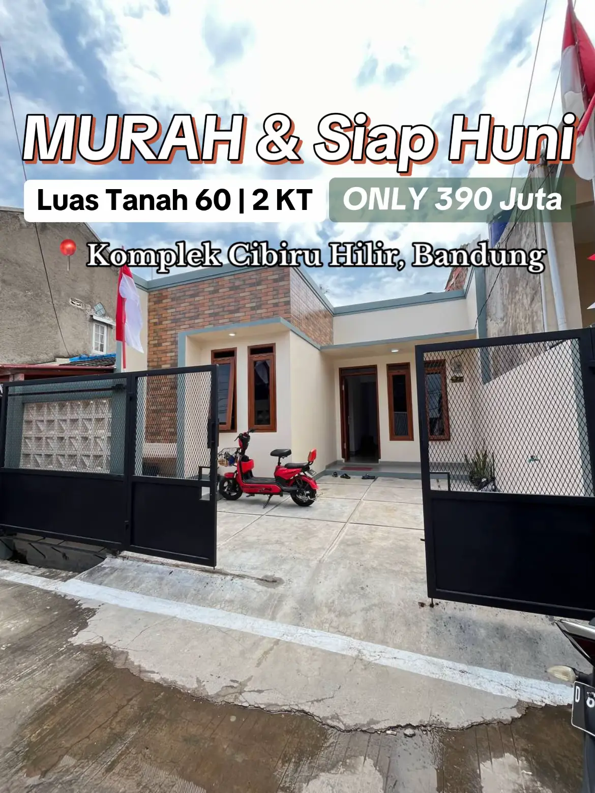 ✅Luas Tanah 60 - Tipe 42 ✅2 Kamar Tidur - 1 Kamar Mandi ✅Listrik 1300 VA - Air Sumur Bor ✅Carport - SHM & IMB Harga 390 Juta Informasi Lengkap & Survey : ☎️Call/WA 0877-8660-8305 (Vivia) #rumahbandung #rumahmurahbandung #rumahbandungmurah #rumahcibiru #cibiru 
