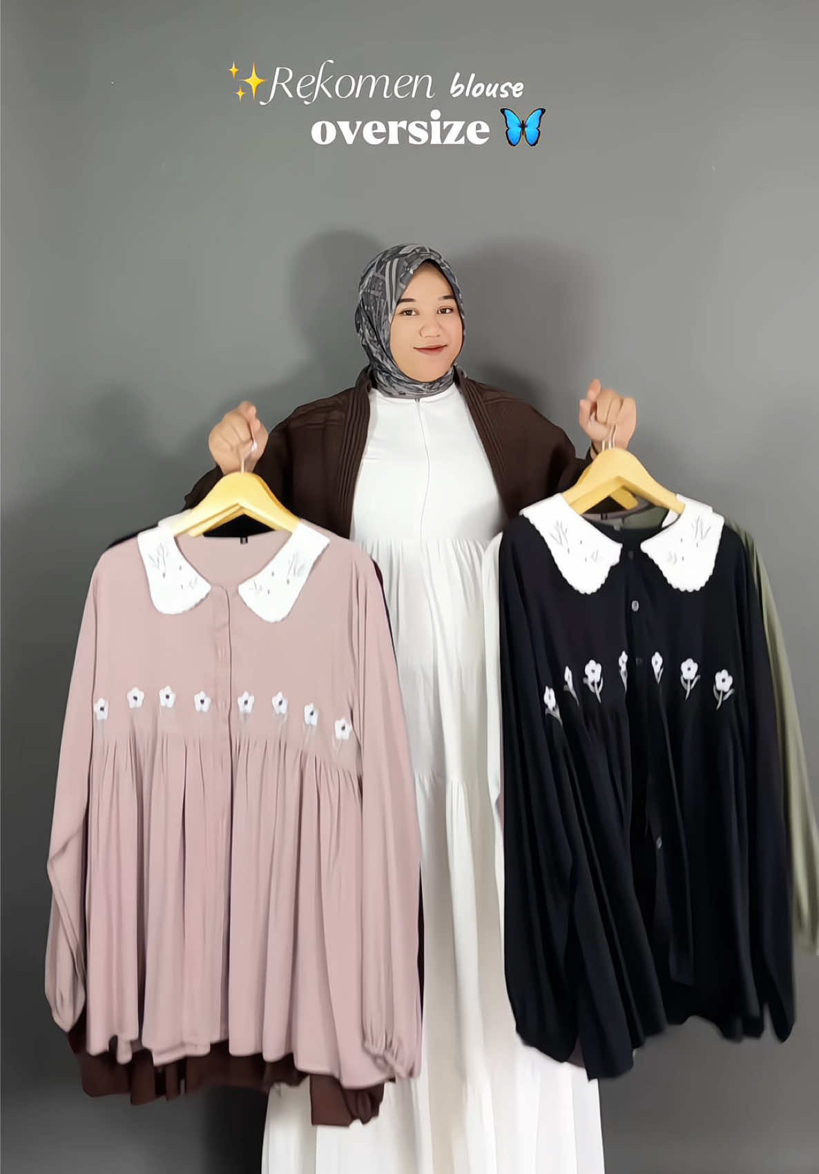 #ootdhijabstyle #blouseoversize 