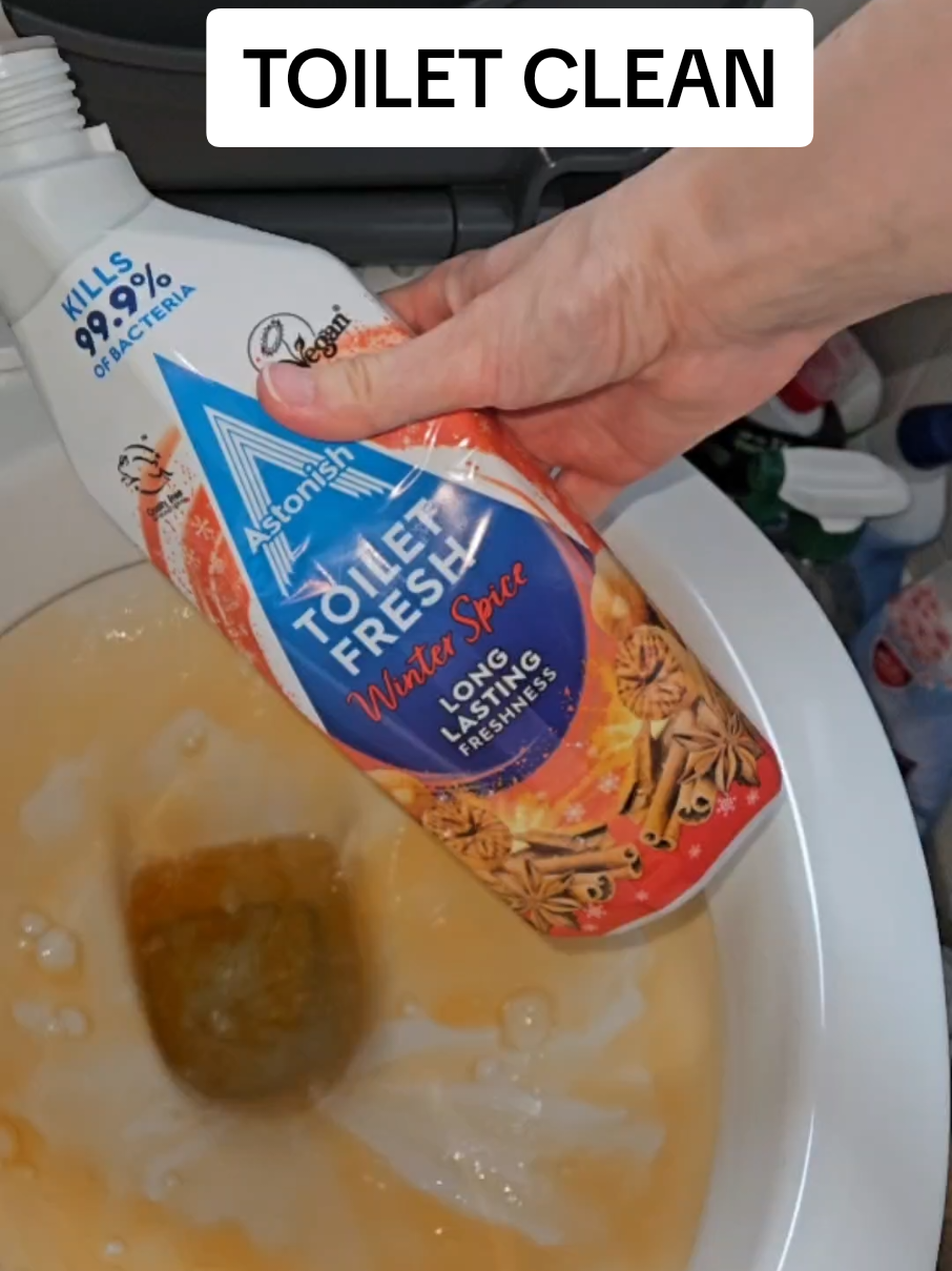 Happy September 🍁  It's cozy season and saved this new bottle of winter spice especially for September 😄  #CleanTok #cleanwithhails #toiletclean #fyp #cleaningtiktok 