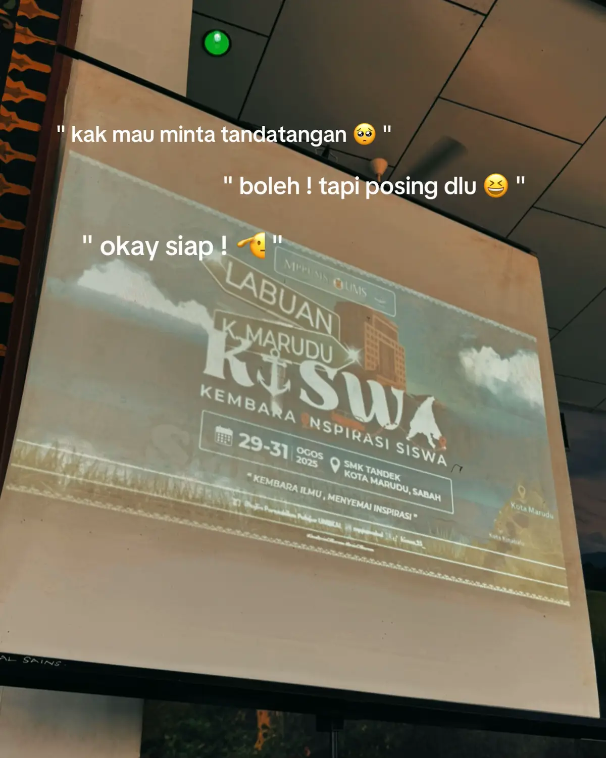 DEMI TANDATANGAN AKAK KISWA 😂