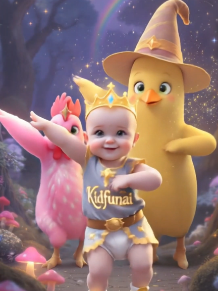 chicken banana dance #usa #babydance #dancingbaby #dance #funnybabyvideos #kidfunai #kidsoftiktok #aibaby #ai #trends #fyp 