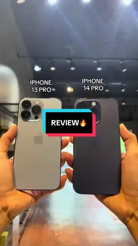 IPHONE 13 PRO VS IPHONE 14 PRO 🔥#aaempire #iphonemurah #kualaterengganu #iphonefree #fypシ゚ 