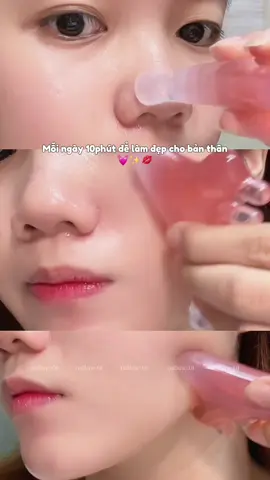 Mỗi ngày 10p thư giãn giúp da được nâng cơ, căng mịn #guasha #nangcomat #beautytips #reviewlamdep #lamdepmoingay 