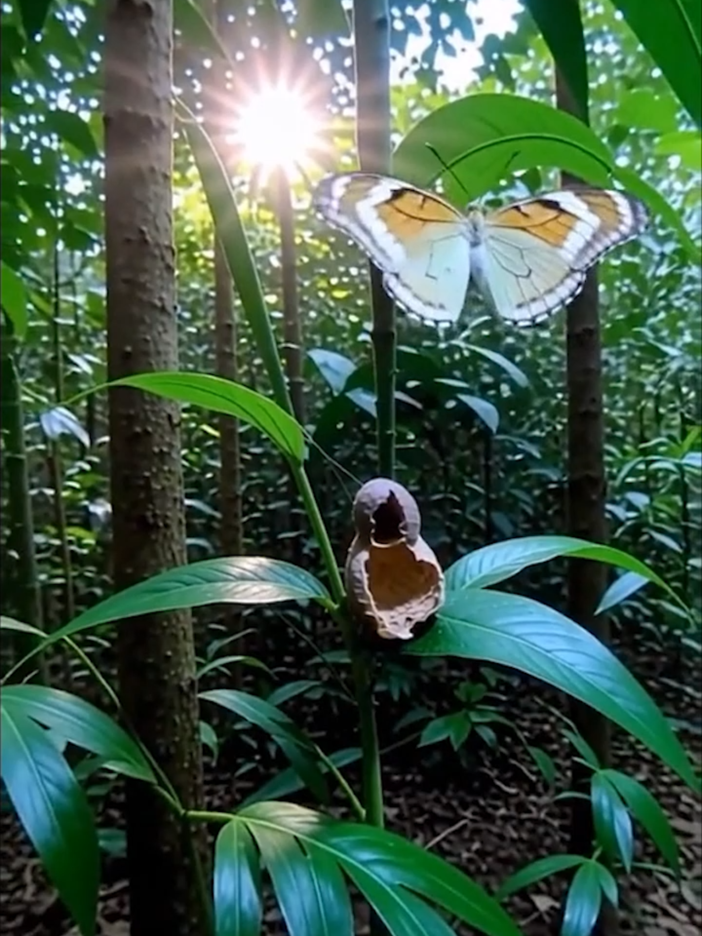 Dari Ulat menjadi Kupu-Kupu🦋 | Keajaiban Metamorfosis #fyppp #timelapse #organiclife #butterfly #nature