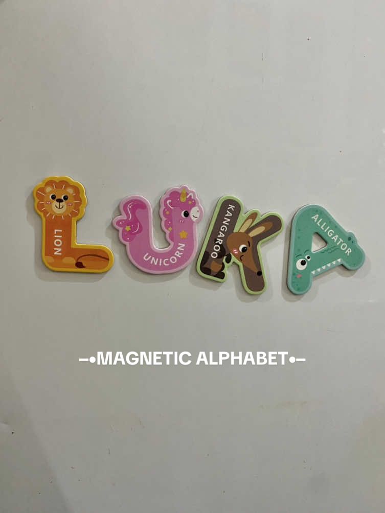 Sa harap na ng ref nakatambay ang baby ko, hindi para manguha ng snacks kung di para mag aral ng alphabet😅 Thank you talaga sa magnetic alphabet na to kasi he's learning and having fun at the same time🥰 #magneticalphabet #magnetictoys #alphabet #toysfortoddlers #learningtoys 