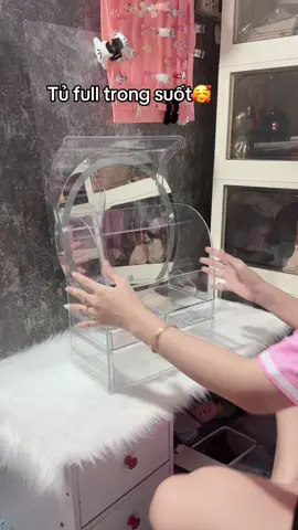 Tủ full trong suốt #decorphongngu #thichdecor #tumypham #tutrongsuot 