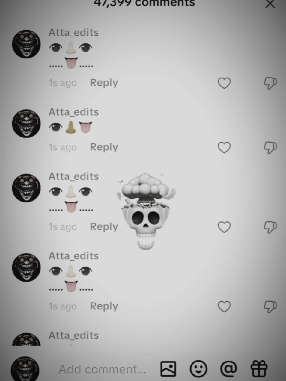 👁️👃👁️👅 Comment Tutorial ☠️ #trollface #edit #tiktok #viral #fyp 