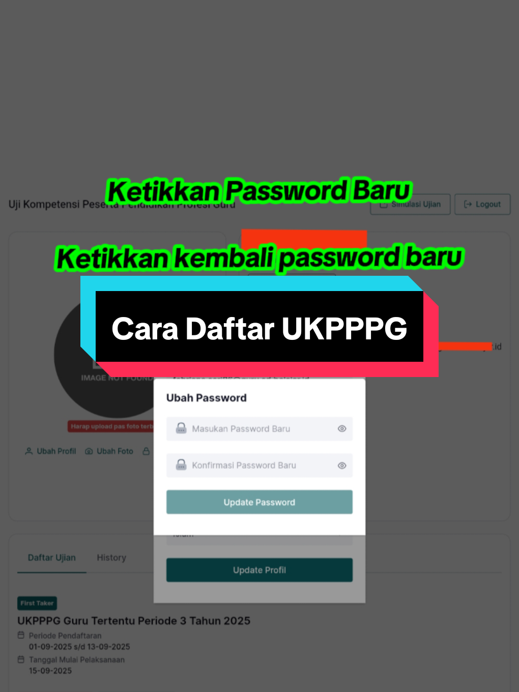 Membalas @nyimas.novita Cara Pendaftaran UKPPPG #ukpppg2025 #ppg2025  #serunyabelajar #infoppg2025 #paksis 