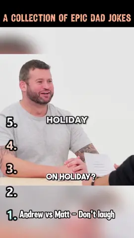Last one! 🤣 Classic Dadjokes with perfect execution! Andrew vs Matt - Don't laugh Challenge with Yeahmad old cast #dadjokes #jokes #viral #yeahmad #funny #comedyvideo #yeahmadtv #foryou