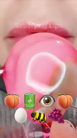 🍑🐝 eat with @Satisfying Lips® 💋 #eating #mukbang #asmr #makansesuaiemoji #satisfyingxlips 