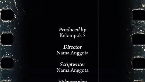 template credit scene film/drama 💫 #creditscene #outro #closing #templatecapcut #intro 