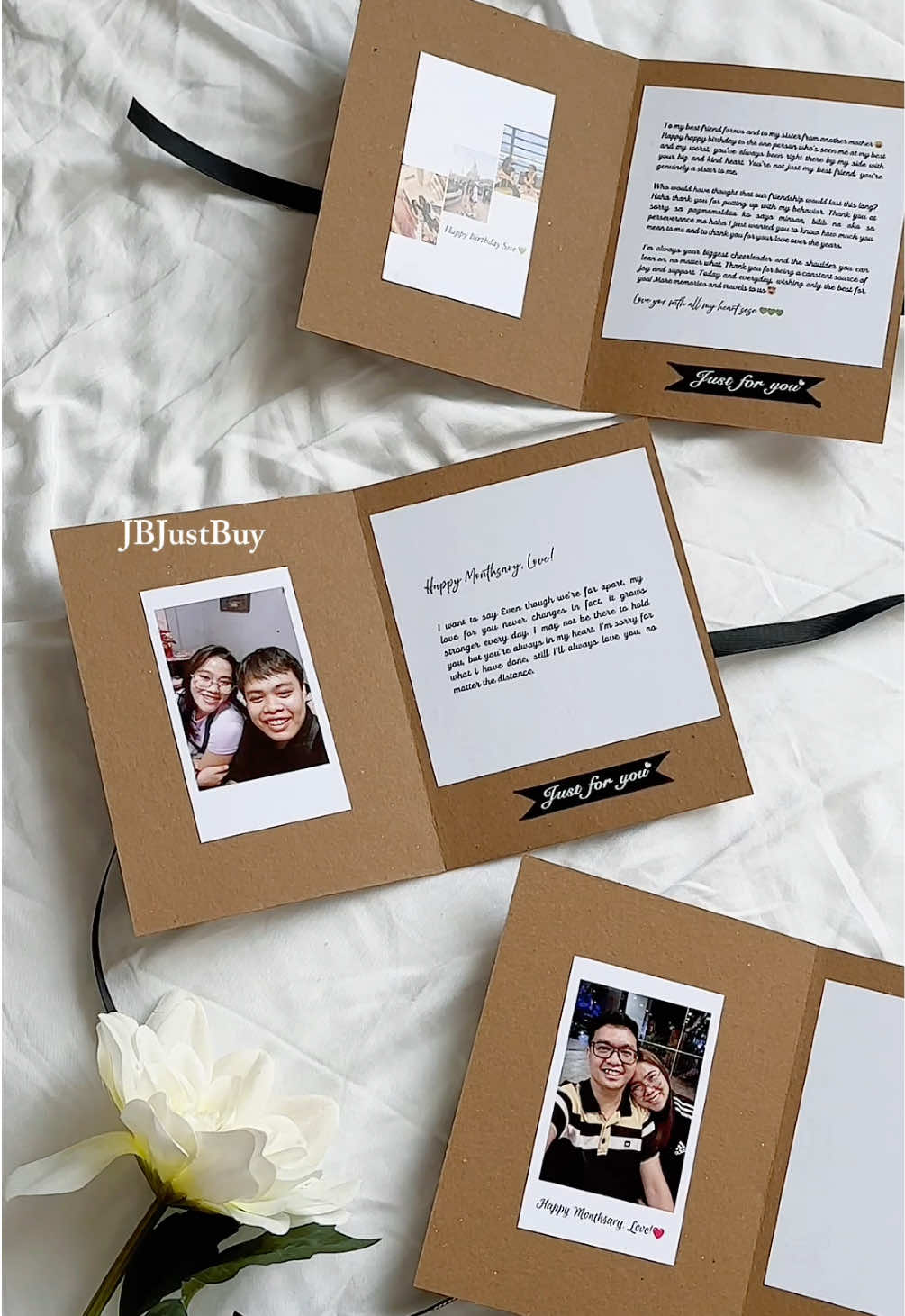 Surprise your loved ones with this personalized anniversary greeting card, monthsary greeting card, love letter card 💕 Order na at JBJustBuy 😊 #loveletter #greetingcard #anniversarygift #monthsarygift #birthdaycard #anniversarycard #christmascard #personalizedgift #customizedgift #giftideas #girlfriendgiftideas #boyfriendgiftideas 