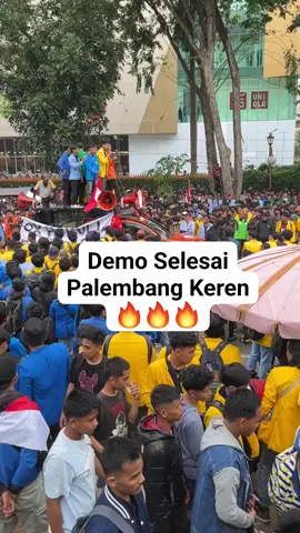 Alhamdulillah Tanah kelahiranku Palembang Demo Aman Damai tanggal 1 Sep 2025,, trimakasih tuk seluruh anak² mahasiswa diselesaikan dgn kepala dingin tanpa dengar propokator disekeliling