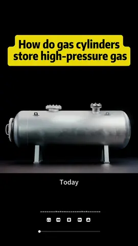 How do gas cylinders store high-pressure gas#knowledge #tiktok 