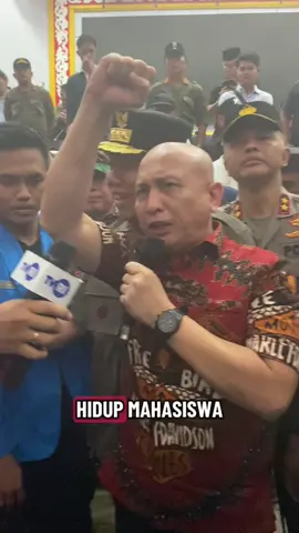 Aksi masa di DPRD Babel berjalan aman dan tuntutan Mahasiswa di Terima dengan Baik. 