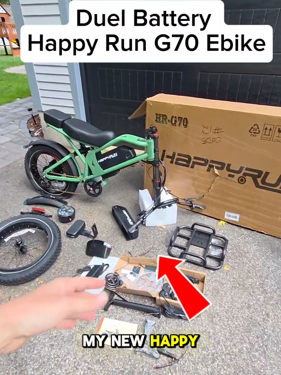 This happy run Ebike is changing the ebike game with dual batteries and so much more. 36 MPH !! Get it Quick. Code DDKING link in bio @happyrunsports  #ebike #electricbike #bicycle #game #bike 