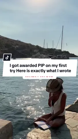 I got awarded PIP on my first try, here’s exactly what I wrote ✍️ These 10 examples helped me get the points I needed. The key is being specific about your worst days, not your best ones. Remember: PIP isn’t about what you CAN do, it’s about what you STRUGGLE to do safely, repeatedly, and in a reasonable time. Want my complete PIP guide with 50+ phrases that work? Link in bio 👆 #pip #personalindependencepayment #bipolar #disability #benefits 