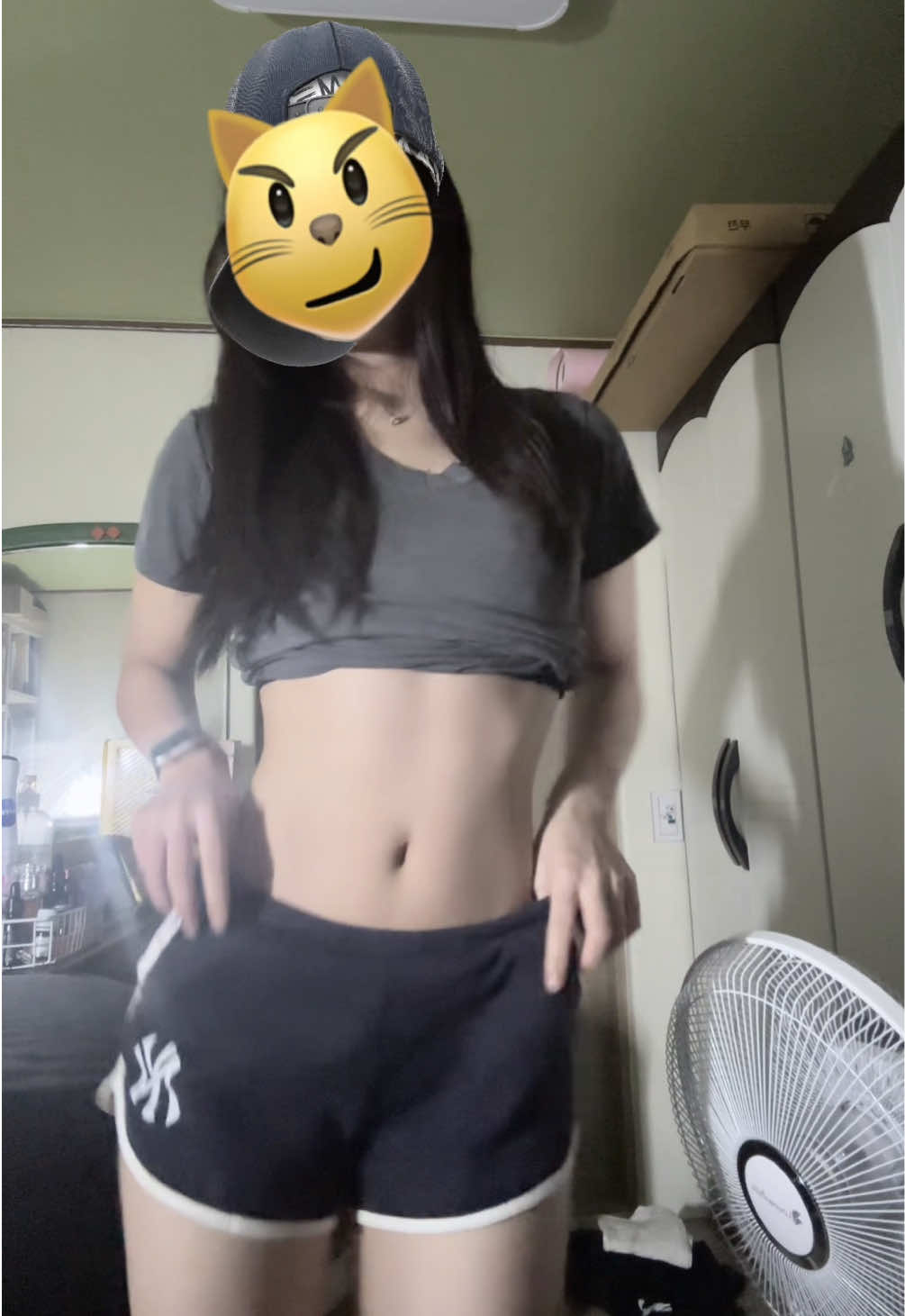 피자 3조각 먹은 몸매