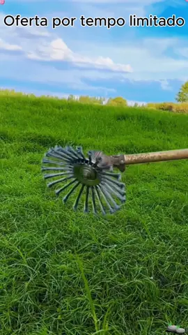 CORTADOR DE GRAMA COM RODA DE ARAME ESCOVA GIRATORIA DE AÇO!! Super prático e fácil de usar!