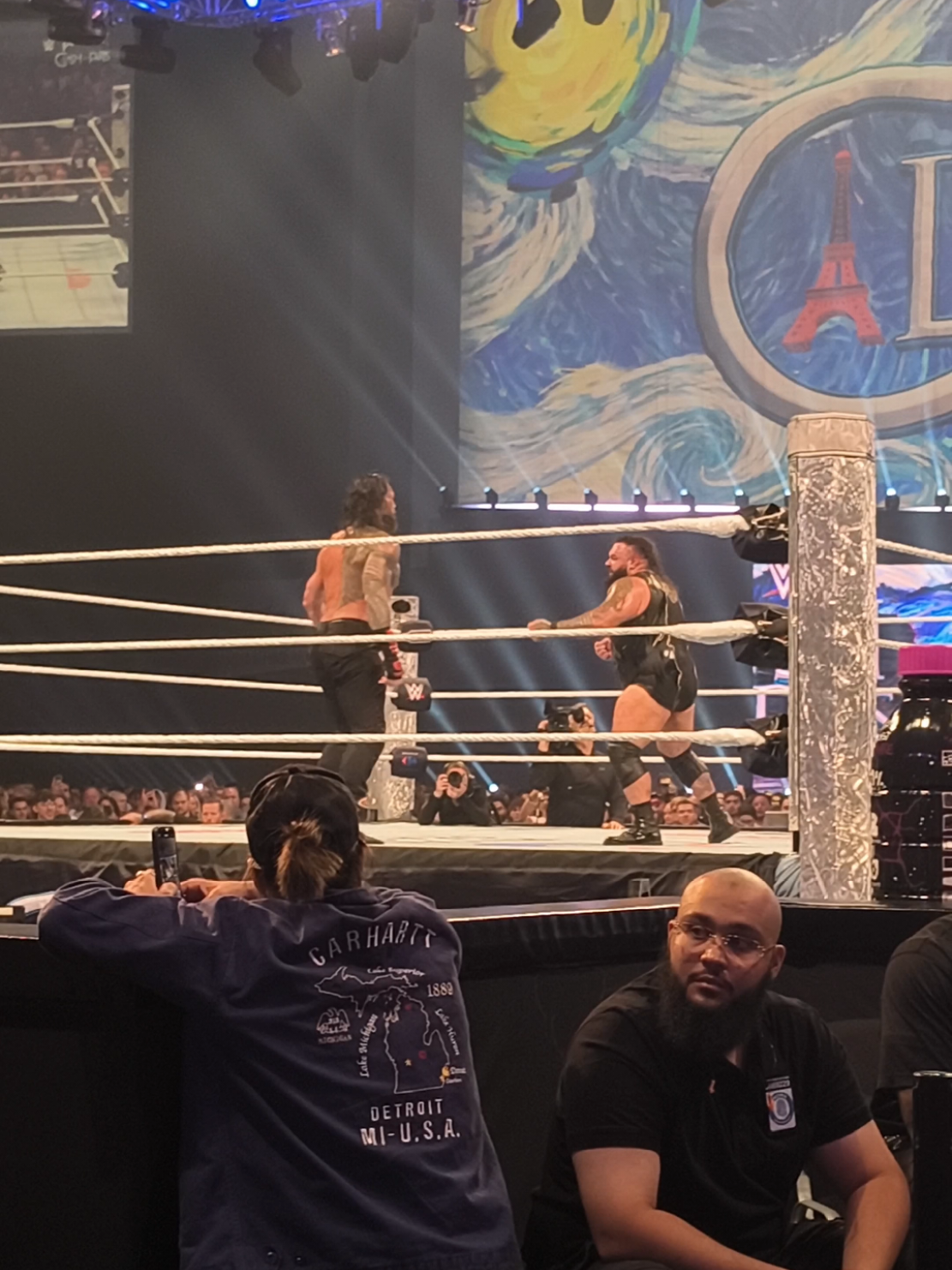 Roman Reigns Vs Bronson Reed #clashinparis  #WWE  #romanreigns 