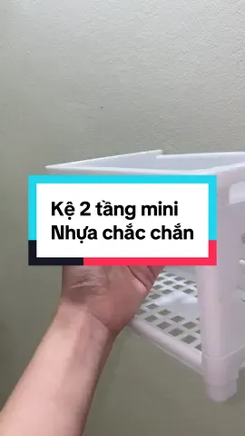 Kệ nhựa 2 tầng. Kệ decor. Nhỏ gọn và tiện lợi. Chắc chắn lắm nha #kenhua #kesachdeban #kemini #kededodanang #xuhuong 