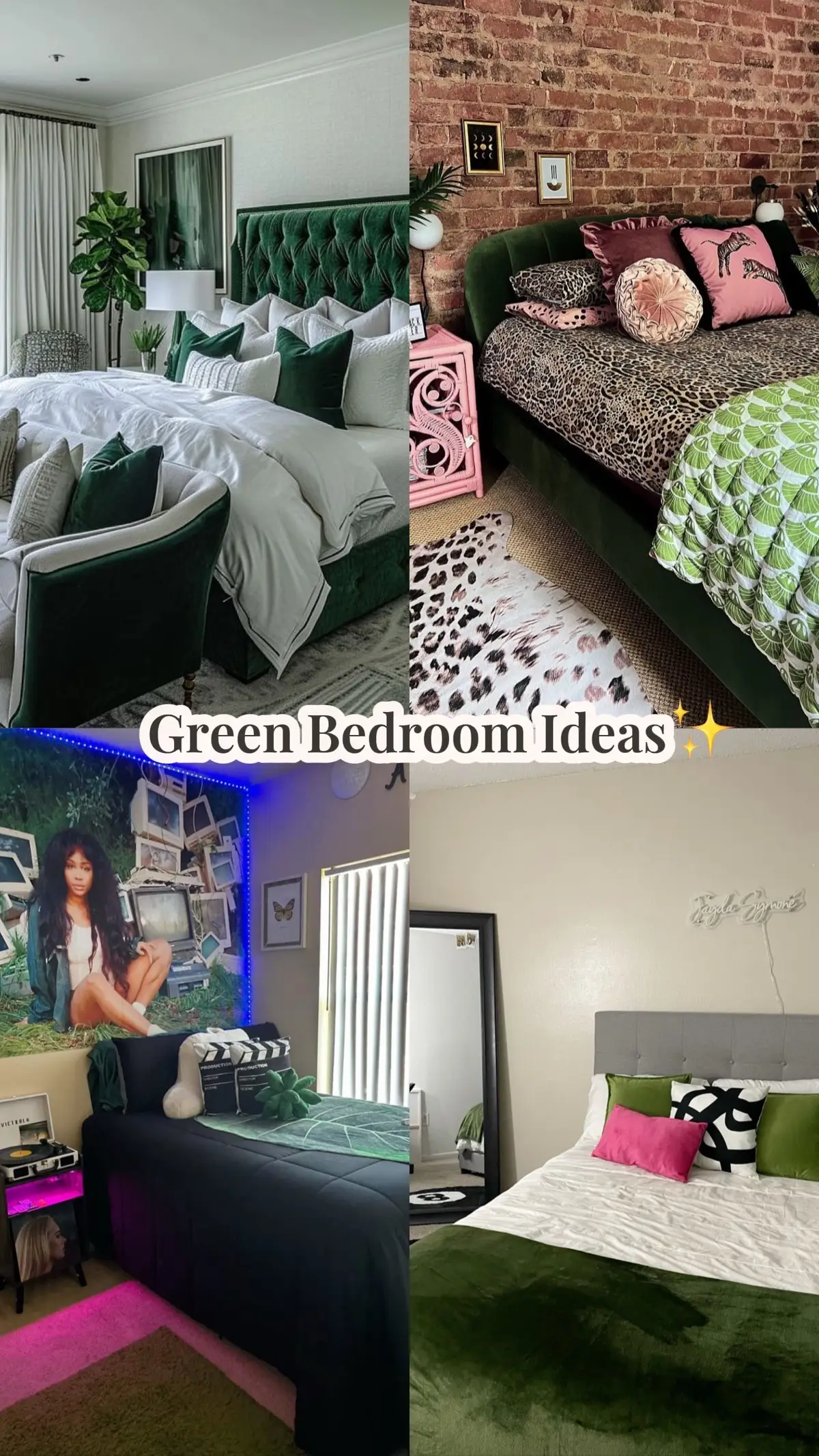 #green #bedroom #ideas #fyp #inspo 