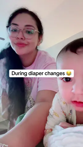 Diaper changes! Sometimes we just need a moment to let loose😂!! #sahm #sahmsoftiktok #sahmlife #fyp #viralvideo 