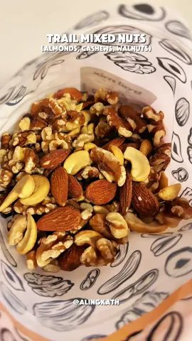 Available na! Trail Mix Nuts. Almonds, Cashews & Walnuts in one pack. #trailmixnuts #mixednuts #almonds #cashews #walnuts 