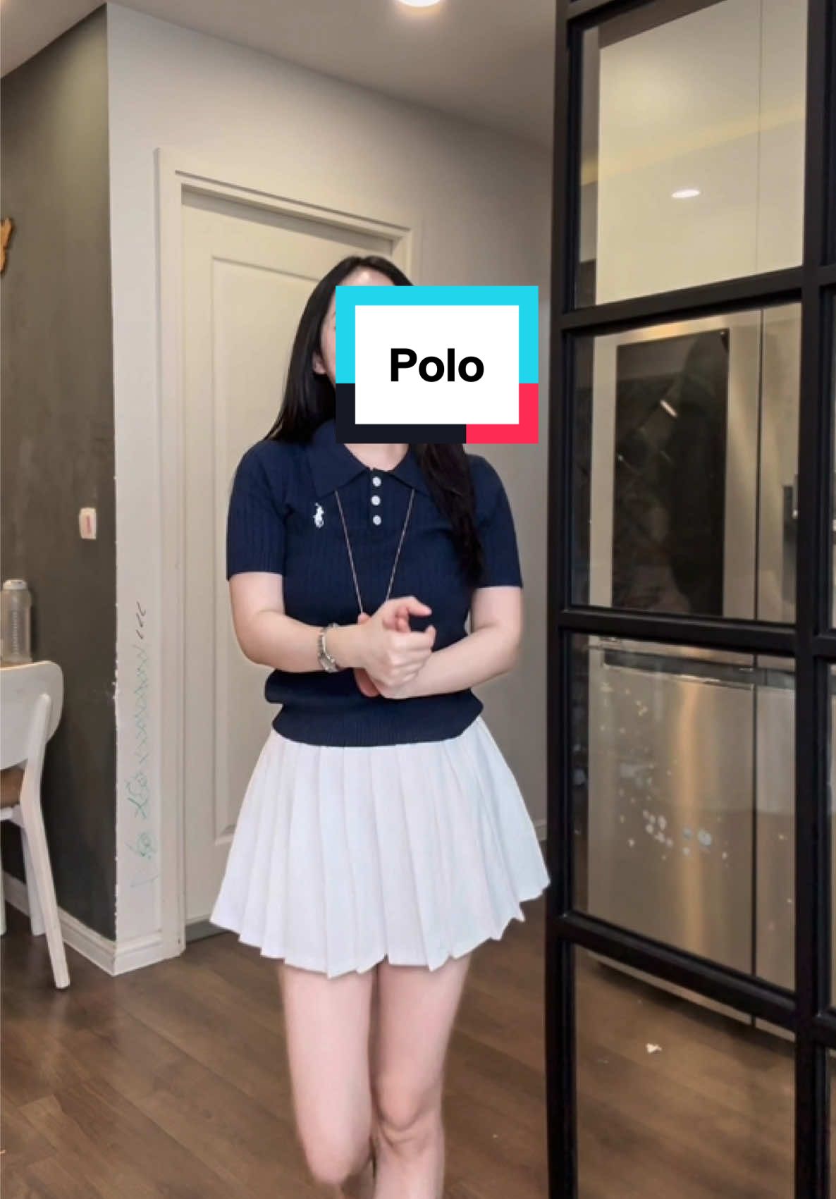Áo Polo Len Thừng,Hoạ Tiết Thê#aopolo #thoitrangnu #livetiktok #homnaymacgii 