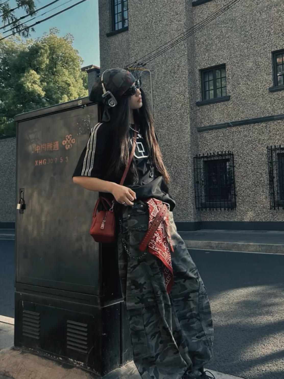 #CapCut Fitcheck | 1video + 5pict🖤🕶️🔖#streetphotography #OOTD #templatecapcut #fyp 