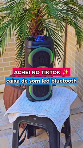 Caixa De Som Bluetooth RGB Potente TWS USB Estéreo Xtrad #caixadesom #tiktokshop 