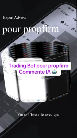 Pack propfirm disponible : bot trading + challenge + installation : commente IA #forex #robottrading #bottrading #propfirm 