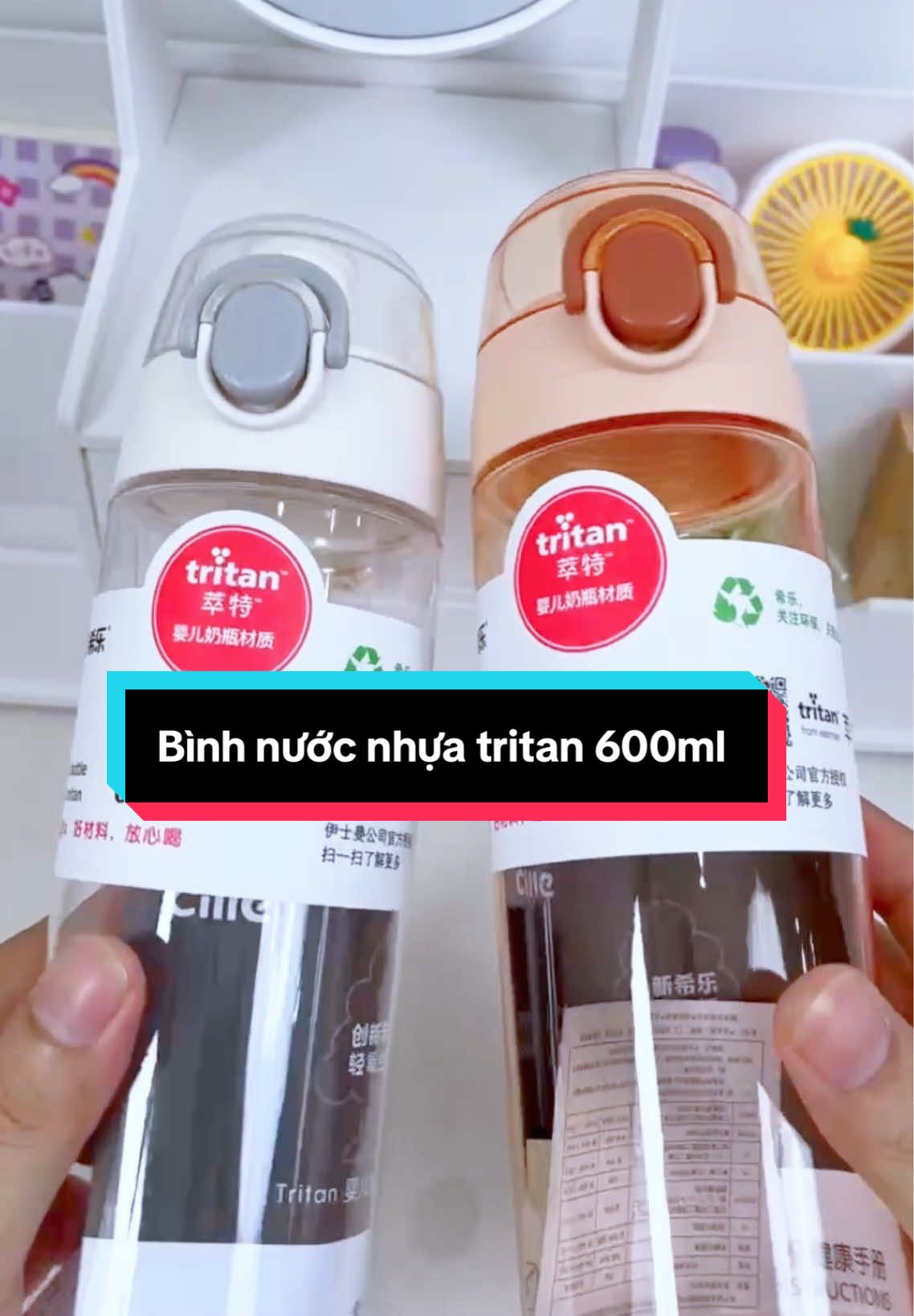 [DG_03] Bình nước thể thao 600ml nhựa tritan #binhnuoc #binhnhuatritan #binhnuocthethao #xuhuong 