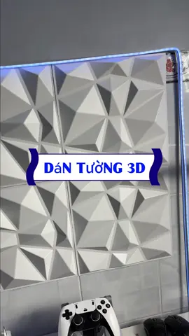 Miếng dán tường 3D như gạch #quytstudio #decor 