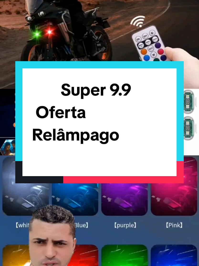 Luzes estroboscópicas de Led rgb Controle Remoto #tiktokshop #viral #fyp #acessorios #auto 
