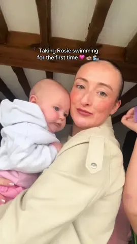 ✨ Rosie’s first swim at the swimming pool today! 🏊‍♀️  I’m in my super comfy two-piece from @Katch Me — perfect for lounging or rainy day adventures with the kids. Typical me… forgot the water nappies on the way 🙈 but thankfully the centre had some.  — how cute does she look in her little swimsuit?!🥹 Last day of the six weeks holiday… what a way to end it! 🌟 #swimming #familydayout #swimmingpool  