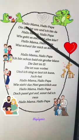 Hallo Mama, hallo Papa Ich bin schon bald ein großer Mann #Musik #Kinderlieder #singen #LiederfürKinder #Lied  Kindheit, Familie, Eltern, Sohn, 