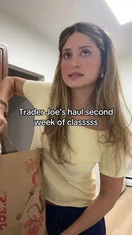 People love to see grocery hauls so unpack with me the goods and like ya mostly restocks I loved at Trader Joe’s nothing too crazy but good finds for like healthier options and also quick and easy because yr girl doesn’t cook or get creative in the kitchen #traderjoes #grocceryhaul #wholefoods #collegelife #collegegroceryhaul 