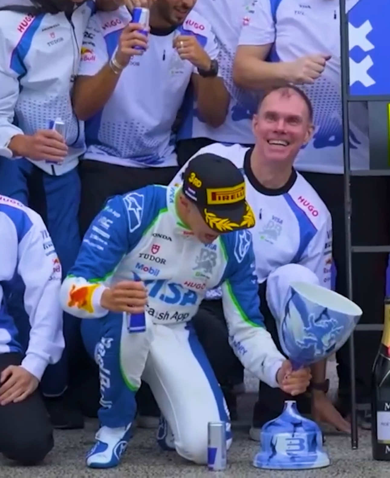 HADJAR GETS A PODIUM! Rookie of the Year for sure! #formula1 #dutchgrandprix #isackhadjar #podium #f1edit 