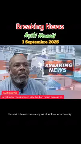 Breaking News, Reyaksyon yon sitwayen ki te lan kan moun deplase yo K'ap mandé pou leta Ayisyen pran responsablite pou sekirize moun ki vle retounen lakay yo. #haitiantiktok🇭🇹 #journal #actualite #BOUKANTE_ENTRENOUS #pouou 