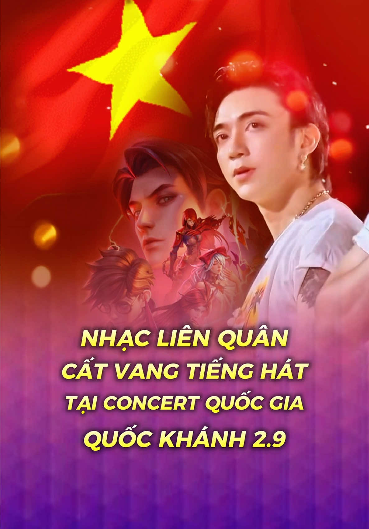 Nhạc Liên Quân cất vang tiếng hát tại Concert Quốc Gia trên VTV1 được ca sĩ Soobin Hoàng Sơn thể hiện 🇻🇳 #lienquan #LiênQuân #lienquanmobile #liênquânmobile #lienquanmobile_garena #Archangel2909 #GamingOnTikTok #QuocKhanhTuHaoCungLienQuan #LienQuanMungQuocKhanh