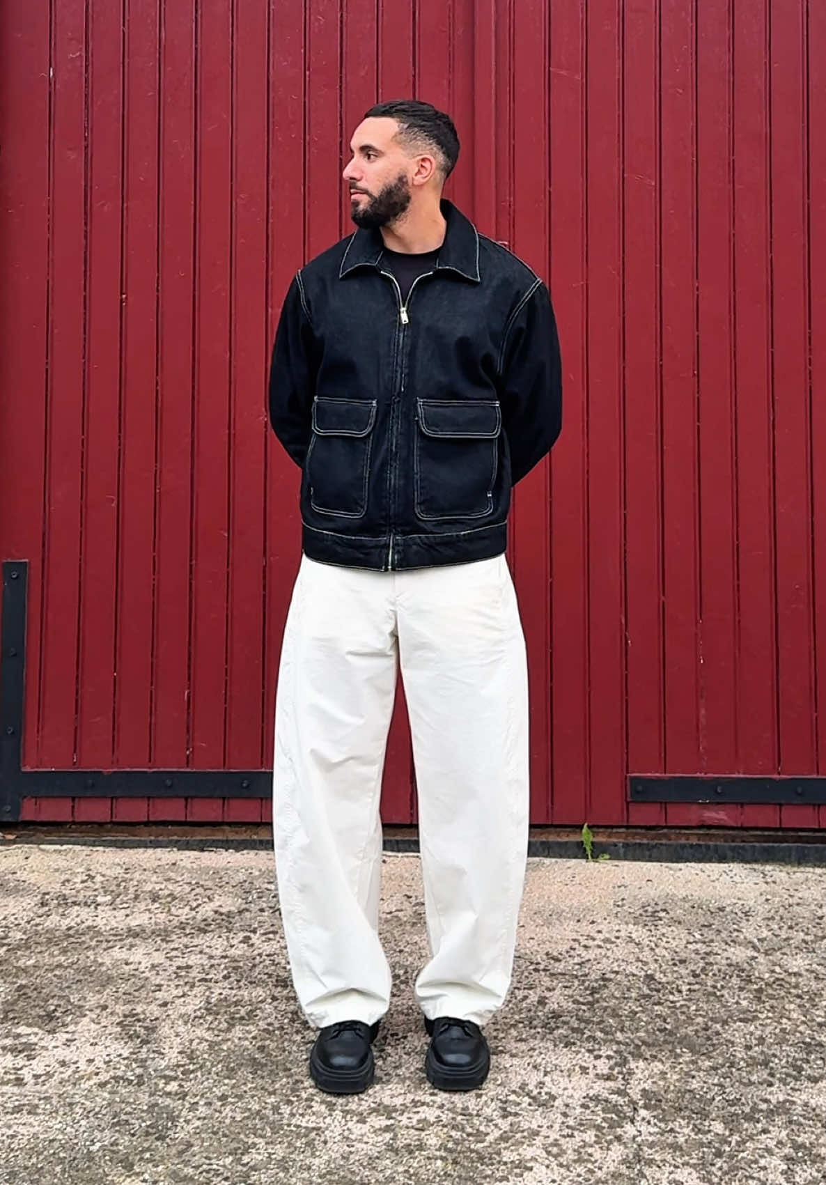 My back to school outfit! 🤌🏼 #fashiontiktok #outfitinspo #workoutfit #fashion #menfashion 