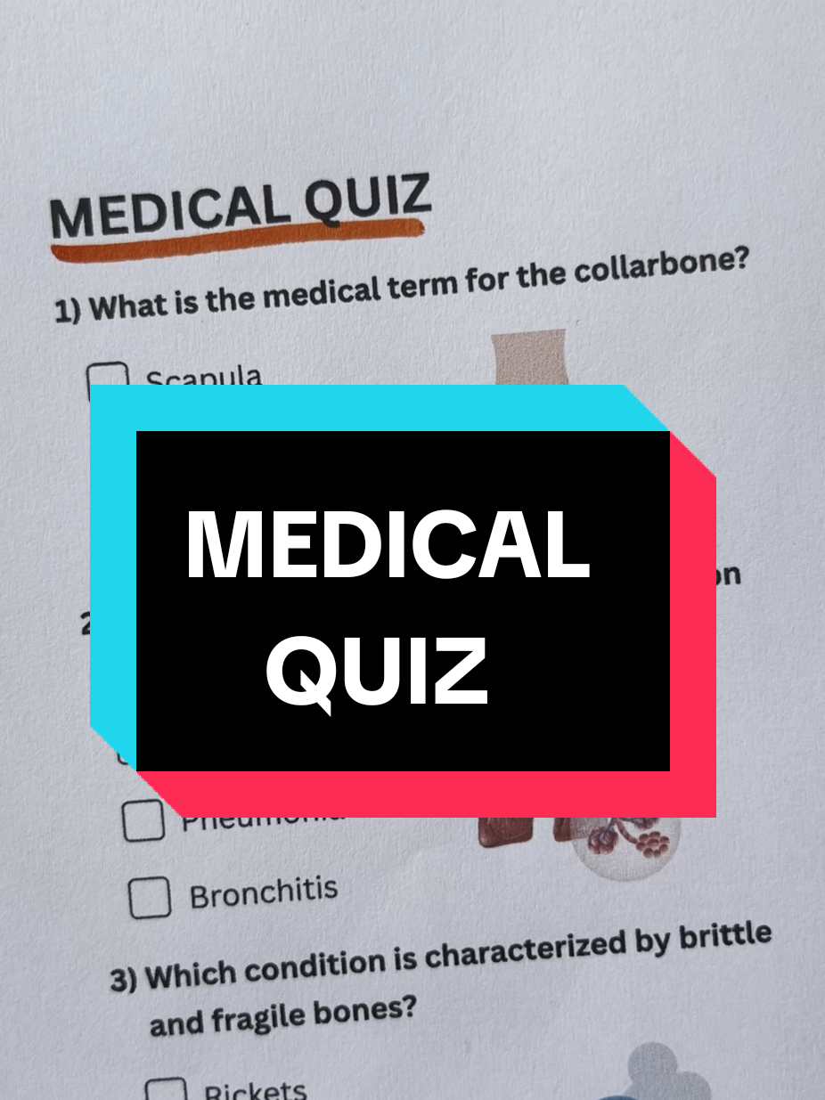 Medical Quiz - Comment how many did you get? #medical #anatomy #quiz #quiztime #trivia 