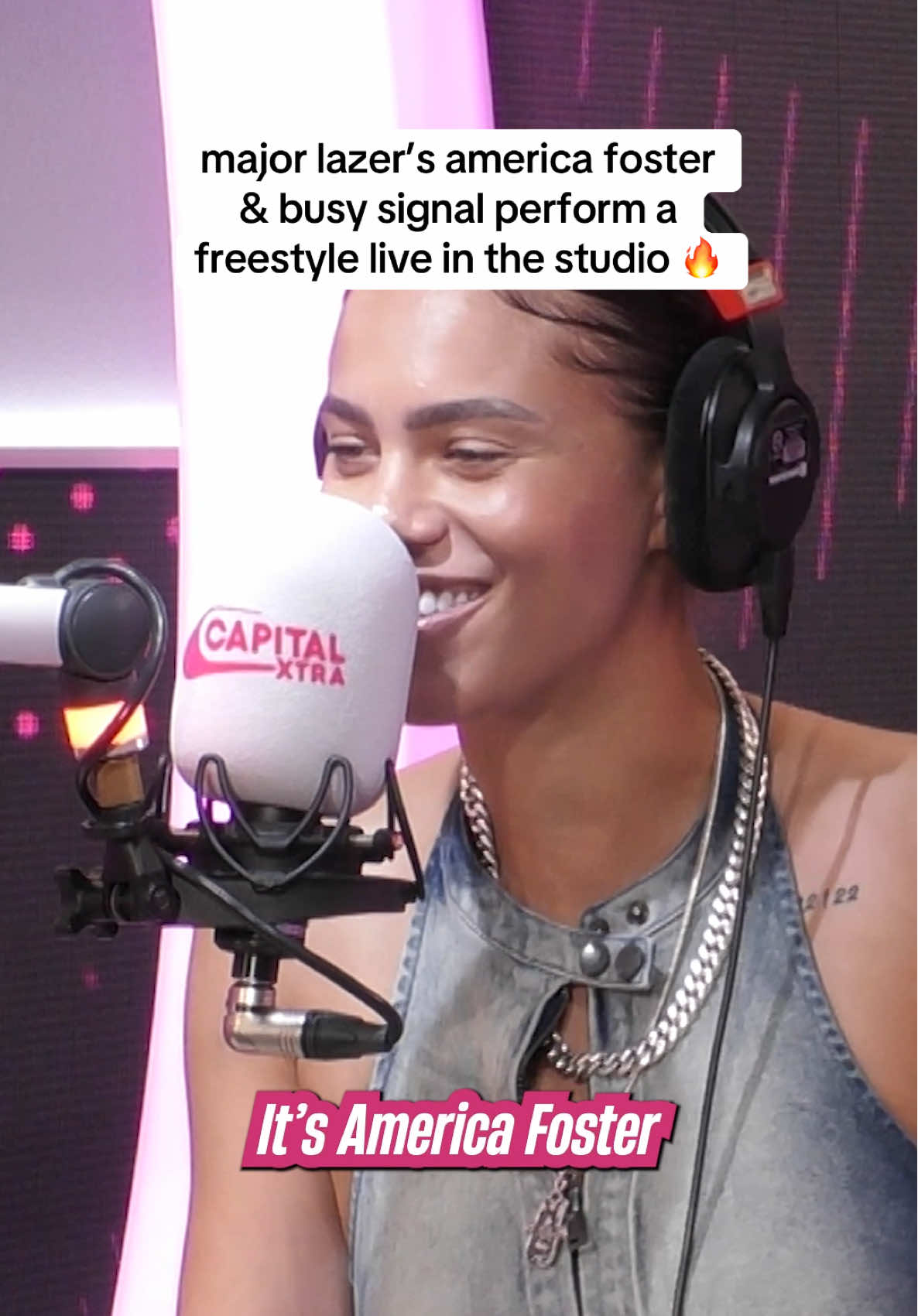 @americafoster & @Busy Signal bringing HEAT with this freestyle 🥵 #majorlazer #diplo #freestyle #apedrums #walshyfire 