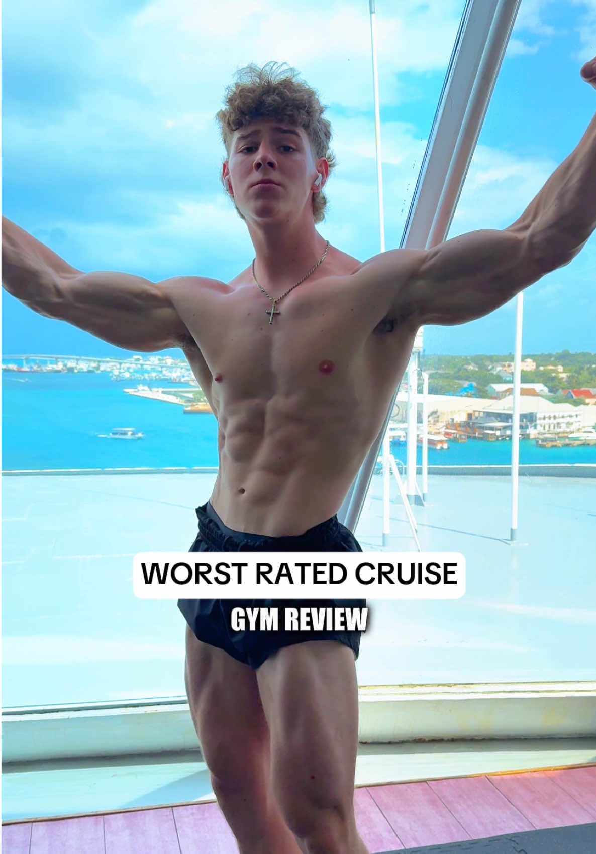 The WORST Rated Cruise Gym Review! Would you train here? #cruise #gym #Fitness 