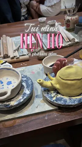 🍶 làm gốm cùng người yêu đi #couple #dating #fypシ゚ #Love #handmade 