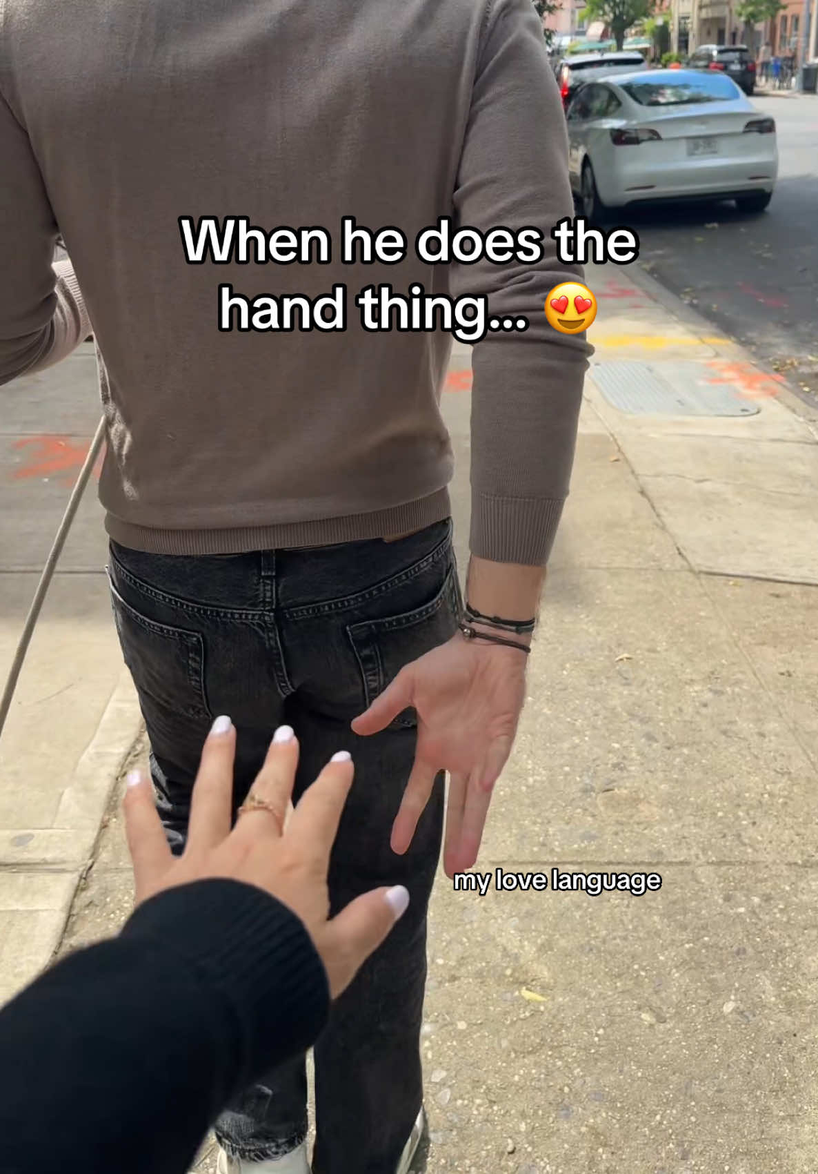 When physical touch is his love language >>>>> #couplestiktok #physicaltouch #lovelanguage #foryoupagе #relatable 